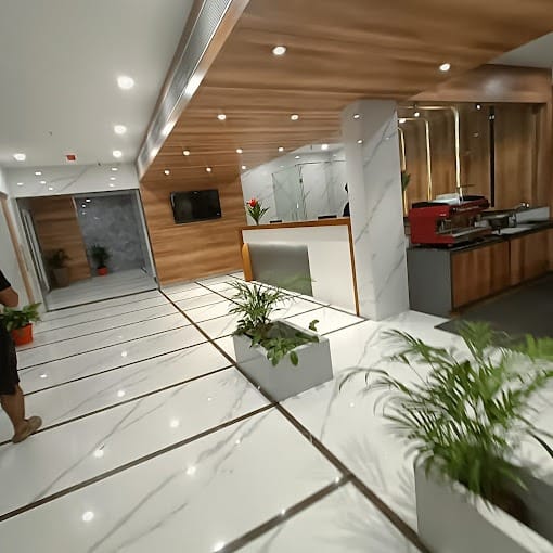 Common area at Iva By SKR with seating and planters